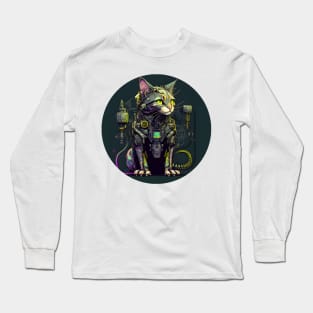 Cat Cyberpunk Futuristic - Love Cats Long Sleeve T-Shirt